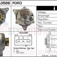 Alternador Ford, 96BB-10300BA, CA1316IR, F5RU-10300-BB, XLIU-10300BB, XLIU-10300BC