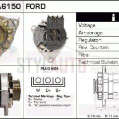 Alternador Ford, 0120488150, 0986036150, 24257A, 88BB-10300-JA, CA562IR