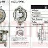 Alternador Iszu Trooper, Nissan, Opel, LR190-750