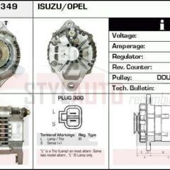 Alternador Iszu Trooper, Nissan, Opel, LR190-750