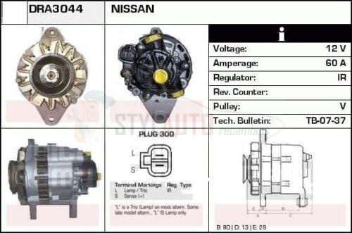 Alternador Nissan, 23100-05E06, JA765IR, LR160-414, LR160-421, LR160-428