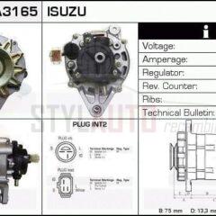 Alternador Opel, Isuzu, Bedford, 894449-0540, JA680IR, LR150-431, LR150-432, LR150-439