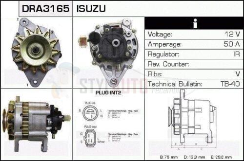 Alternador Opel, Isuzu, Bedford, 894449-0540, JA680IR, LR150-431, LR150-432, LR150-439