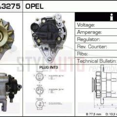 Alternador Vauxhall Nova, Isuzu, Opel, 894471-9964, JA673IR, LR170-411, LR170-411B, LR170-419