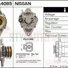 Alternador Nissan, 23100-7T400, JA1516IR, LR160-728, LR160-728B, LR160-728C