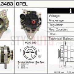 Alternador Opel, 120084, 897071-6110, LR160-446