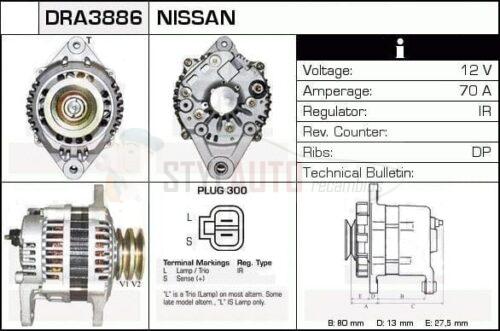 Alternador Nissan, 23100-32J01, 23100-32J03, JA1420IR, LR170-740, LR170-740B