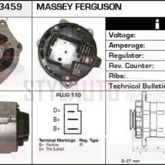 Alternador Case, Massey Ferguson, Ebro, 11201095