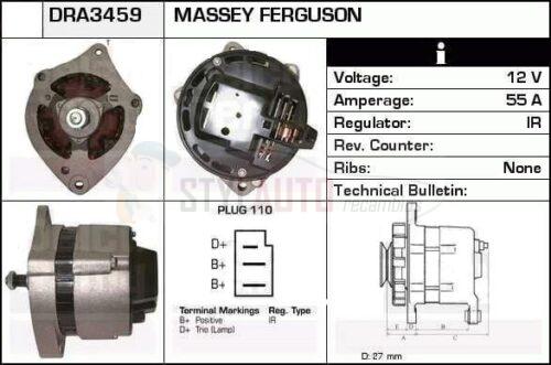 Alternador Case, Massey Ferguson, Ebro, 11201095