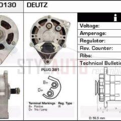 Alternador Deutz, Case, 11201096, IA0096