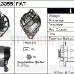 Alternador Fiat, Iveco, 0120489336, 0986035570, 63320024, 63321044, CA642IR