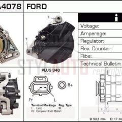 Alternador Ford, 63321758, CA1760IR, YS61-10300-CC