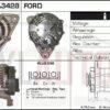 Alternador Ford, 0986036701, 63321425, 91FF-10300-JA, A2T14592, CA1083IR