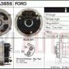 Alternador Ford, 63321345, 63341345, 95VB-10300-BB, CA1230IR, MAN828