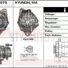 Alternador Kia, Hyundai, 37300-4A110, 37300-4A112, AF111393