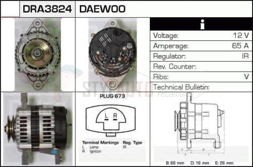 Alternador Daewoo, Chevrolet, 219170, 96314258, 96380673, AB165104