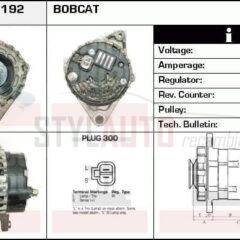 Alternador Kubota, Bobcat, 6675292, 6678205, TA000A48401, TA000A48402