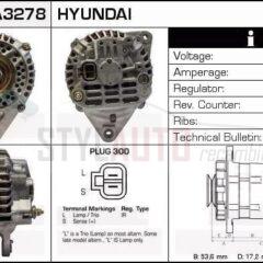 Alternador Hyundai, Mitsubishi, 37300-35573, AB111057