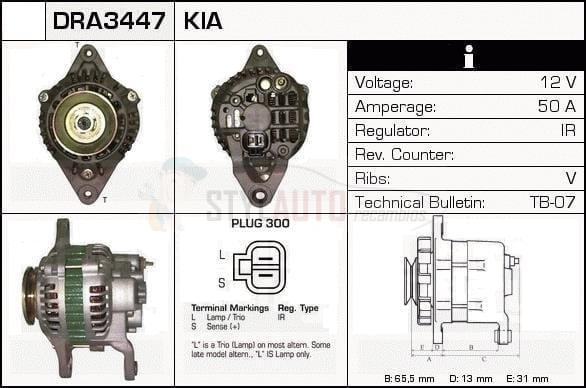 Alternador Kia,Hyundai, AB150021, DRA3447, JA1276IR, KK137-18-300, KK339-18-300