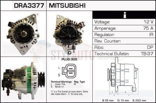 Alternador Mitsubishi, A3T00599, JA983IR, MD111932