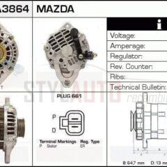 Alternador Mazda, A2TB0191, FP34-18-300, JA1409