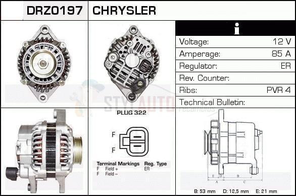 Alternador Chrysler, Dodge, A2T81391