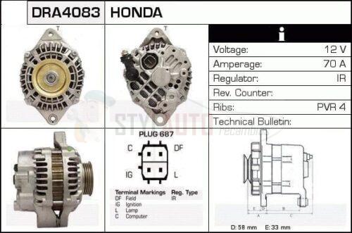 Alternador Honda, 31100-P2A-A02, 31100-P2E-A01, A5TA0991, A5TA0992, JA1514IR