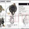 Alternador Iseki, Mitsubishi, A1T22074