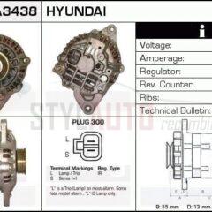 Alternador Mitsubishi, A2T38491, A2T40092, JA1126IR, MD191402, MD193323