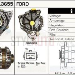 Alternador Ford, 95VB-10K359BB, A3TN1791, CA1317IR