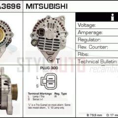 Alternador Mitsubishi, A3T14491, A3TA1191, MD317119