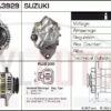 Alternador Suzuki, 31400-77E90, A2T82378