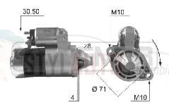 MOTOR DE ARRANQUE MITSUBISHI MD308088 D6RA76 CS886 MD308088 - SMD308088