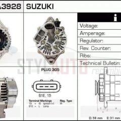 Alternador Suzuki, 102211-5011, 102211-5160, 31400-75F00, A5TA6191