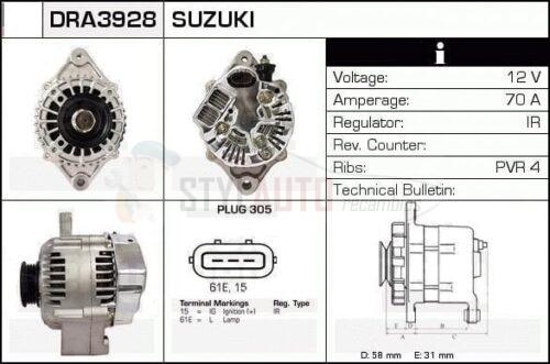 Alternador Suzuki, 102211-5011, 102211-5160, 31400-75F00, A5TA6191