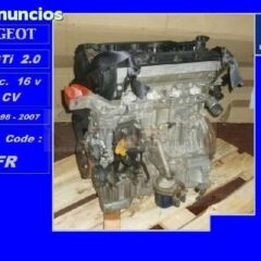 motor completo peugeot 206 gti . tipo de motor rfr / r f r