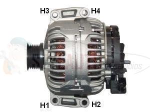 ALTERNADOR MERCEDES CLASE E SPRINTER 0124625023 0986047700 A2721540102 0124625023 - 0986047700 - 0986047707