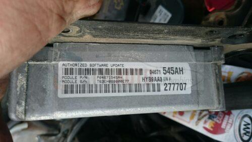 centralita de motor chrysler pt cruiser p04671545ah t63eh088000e77