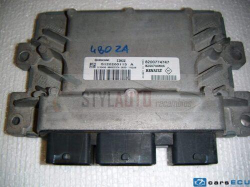 CENTRALITA DE MOTOR RENAULT TWINGO 1.2 SIEMENS S120200113A, S120200113 A, 8200774747, 8200700695