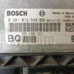 centralita opel astra 1. 9cdti 0281012548 - 0281012548 / 0 281 012 548 / 55198921 / EDC 16C9-3