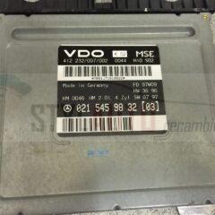 CENTRALITA MERCEDES W210 0215459332 VDO 412.229/021/002