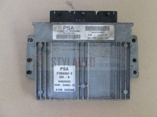 centralita motor citroen xsara PSA S2000-2C 9652202480 9646509880 21584454-2