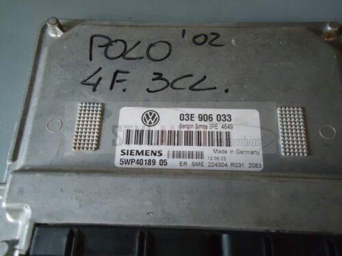 centralita motor vw polo 03E906033 5WP40189 05 3PE4649