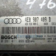 centralita motor AUDI A8 4.0 TDI 4E0907409B, 4E0 907 409 B, 4E0910409C, 4E0 910 409 C BOSCH 0281011099, 0 281 011 099