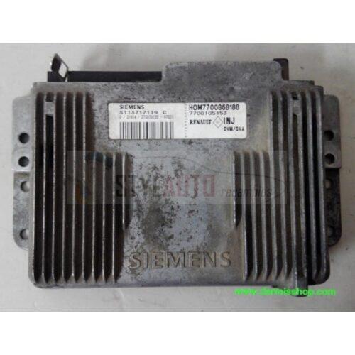 CENTRALITA DE MOTOR RENAULT ESPACE 2.0 SIEMENS FENIX 5 S113717119 C, S113717119C, HOM7700868188, HOM 7700868188