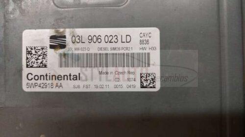 centralita de motor seat ibiza 1. 6 tdi pcr2. 1 ref 03l 906 023 ld 03l906023ld 5wp42918aa