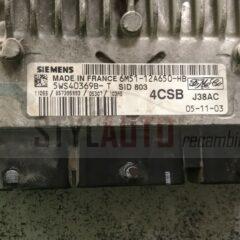 CENTRALITA DE MOTOR FORD FOCUS 2.0 TDCI SIEMENS 5WS40369B-T, 5WS40369BT, FoMoCo 6M51-12A650-HB, 6M5112A650HB, 4CSB, SID803