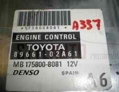 Centralita del motor / Toyota Corolla DENSO 8966102A61 89661 02A61 MB 1758008081 175800-8081