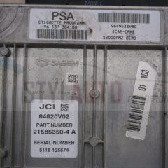 CENTRALITA PEUGEOT 1007 21585350-4A HW 9649433980 SW 9658738480 ECUDIAG3414