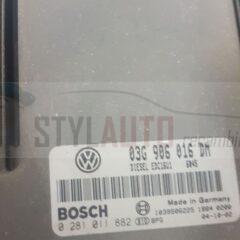 CENTRALITA DE MOTOR VW VOLKSWAGEN CADDY 1.9 TDI 03G906016DM, 03G 906 016 DM, BOSCH 0281011882, 0 281 011 88